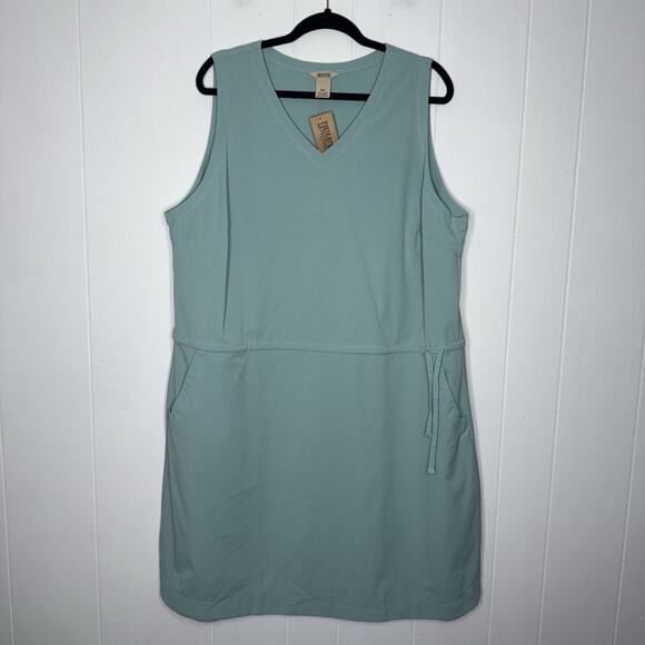 Duluth Trading Women’s Breezeshooter Sleeveless Dress Teal Size XXL NWT - Picture 1 of 4